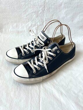 Converse shoes mens 13 Chuck Taylor All Star Low top sneakers navy blue leather